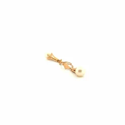 Boucles d'oreilles Or Jaune 18k & Perles