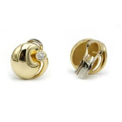 Boucles d'oreilles - Or jaune & Diamants