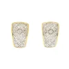 Boucles d'oreilles 2 ors diamants