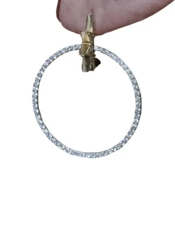 Boucles d'oreilles 2 Ors Diamant