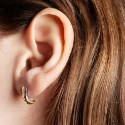 Boucles d'oreilles 2 Ors Diamants