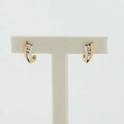 Boucles d'oreilles 2 Ors Diamants