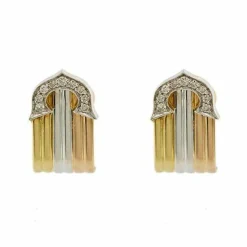 Boucles d'oreilles à tige en diamant