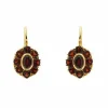 Boucles d'oreilles à tige en grenat