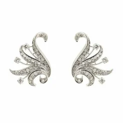 Boucles d'oreilles à tige en diamant