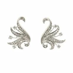 Boucles d'oreilles à tige en diamant