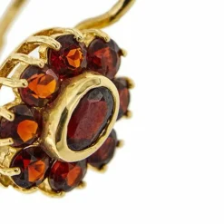 Boucles d'oreilles à tige en grenat