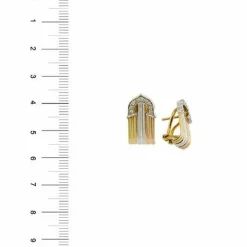 Boucles d'oreilles à tige en diamant