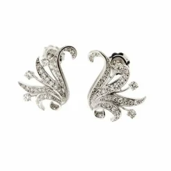 Boucles d'oreilles à tige en diamant