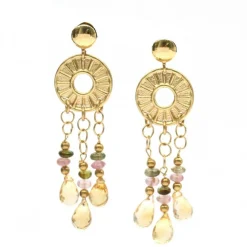 Boucles d'oreilles ALEGRIA en or jaune 18 carats