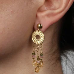 Boucles d'oreilles ALEGRIA en or jaune 18 carats