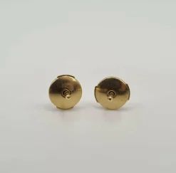 Boucles d'oreilles Alpa or jaune et rubis