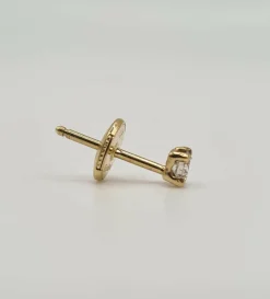 Boucles d’oreilles Alpa or jaune et diamants