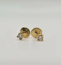 Boucles d’oreilles Alpa or jaune et diamants