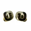 Boucles d'oreilles amarante or jaune