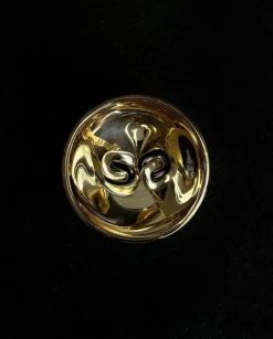 Boucles d'oreilles amarante or jaune