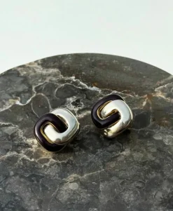 Boucles d'oreilles amarante or jaune