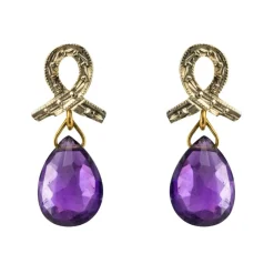 Boucles d'oreilles améthystes