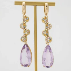 Boucles d’oreilles améthystes