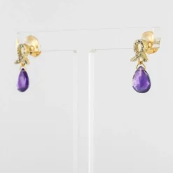 Boucles d'oreilles améthystes