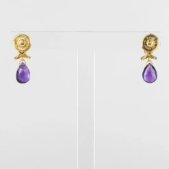 Boucles d'oreilles améthystes
