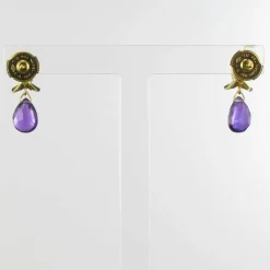 Boucles d'oreilles améthystes