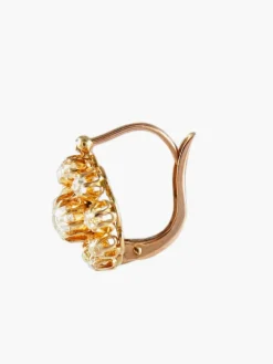 BOUCLES D'OREILLES ANCIENNES OR & DIAMANTS