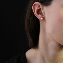 Boucles d'oreilles anciennes perles et ses pendants or rose perles fines