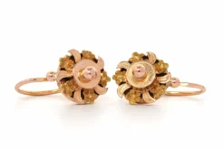 Boucles d'oreilles Art Déco en or jaune 18 carats