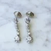 Boucles d'oreilles Art Déco diamants