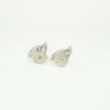 Boucles d'oreilles Art déco or blanc diamants