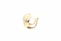 Boucles d'oreilles Art Déco en or jaune et blanc serties de diamants