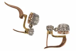 Boucles d'oreilles Art Déco Diamants : L'élégance des années 1920 en or et platine