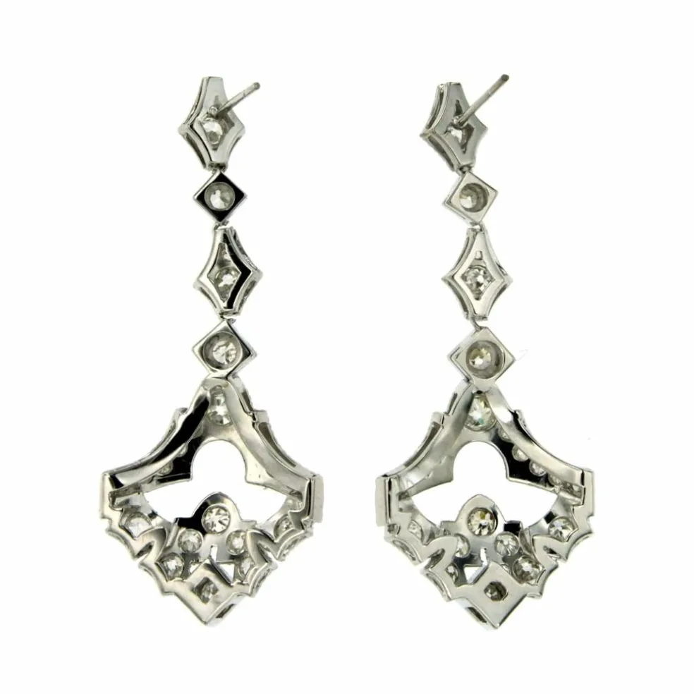 Boucles d'oreilles Art Déco Diamant