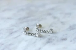 Boucles d'oreilles Art Déco diamants