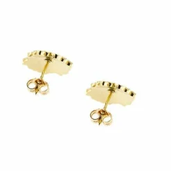 Boucles d'oreilles avec fleurs émaillées