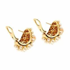 Boucles d'oreilles avec perles et coraux roses
