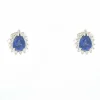 Boucles d'oreilles avec saphirs de Ceylan