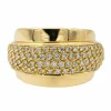 Boucles d'oreilles Bague Or jaune Diamant