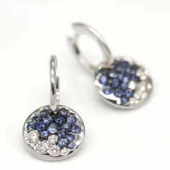 Boucles d'oreilles BLUE SKY en or blanc et diamants