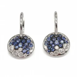 Boucles d'oreilles BLUE SKY en or blanc et diamants
