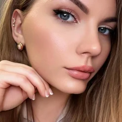 Boucles D'oreilles Camé Or Jaune 18k