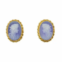 Boucles d'oreilles camée