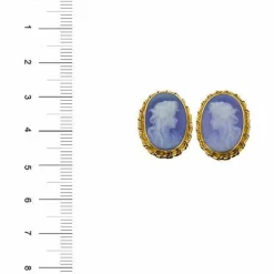 Boucles d'oreilles camée