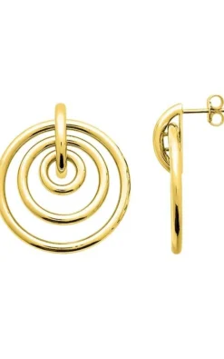 Boucles d’oreilles cercles en or jaune 18 carats
