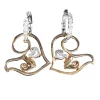 Boucles d'oreilles Chantecler or diamants