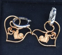 Boucles d'oreilles Chantecler or diamants