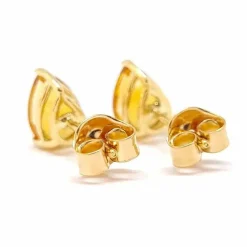 Boucles d'oreilles citrines or jaune