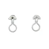 Boucles d'oreilles clip Art Déco en diamant