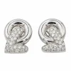 Boucles d'oreilles Clip Or blanc Diamant